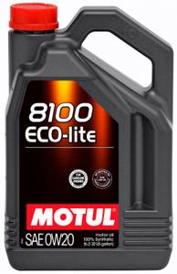 MOTUL 8100 ECO-LITE 0w20 SM/SN/GF-5 5л. синтетика, масло моторное